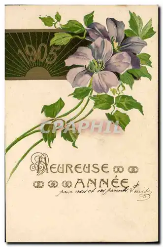 Cartes postales Fantaisie Fleurs Annee 1905
