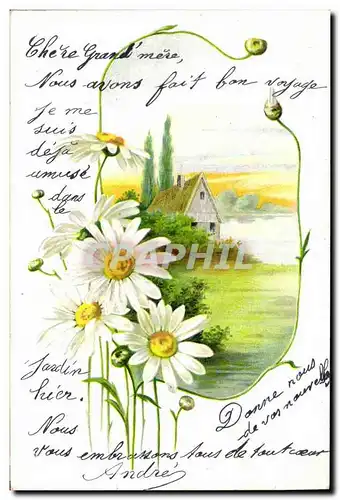 Cartes postales Fantaisie Fleurs