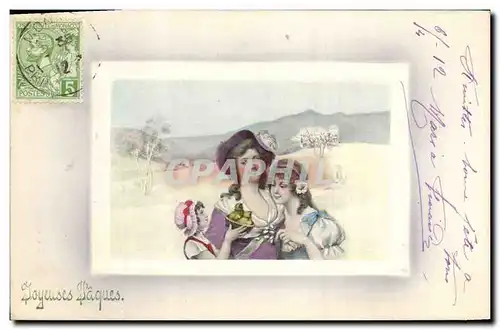 Cartes postales Fantaisie Illustrateur Femme Enfant
