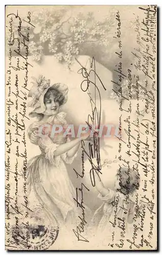 Cartes postales Fantaisie Illustrateur Femme Enfant