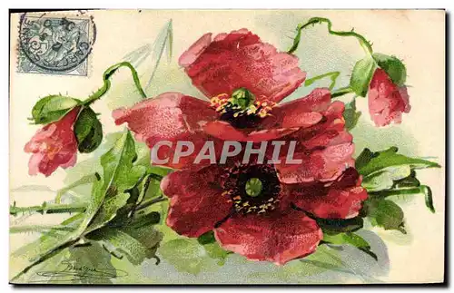 Cartes postales Fantaisie Fleurs