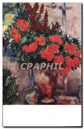 Cartes postales Fantaisie Fleurs Marc Chagall Musee Tretiakoff