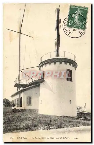 Ansichtskarte AK Phare Cette Le Semaphore de Mont Saint Clair