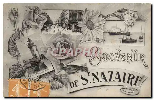 Cartes postales Phare St Nazaire Bateaux