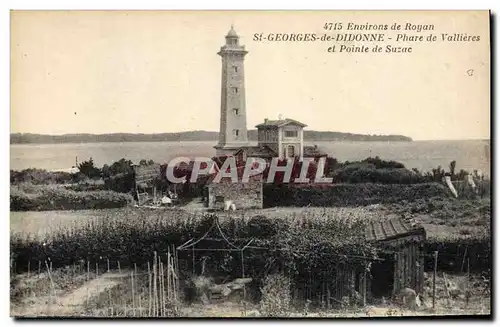 Ansichtskarte AK Phare Environs de Royan St Georges de Didonne Phare de Vallieres et Pointe de Suzac