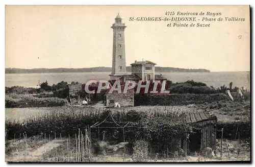 Cartes postales Phare Environs de Royan St Georges de Didonne Phare de Vallieres et Pointe de Suzac