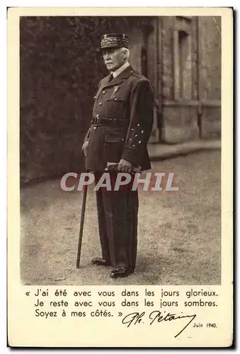 Cartes postales moderne Militaria Secours National Marechal Petain