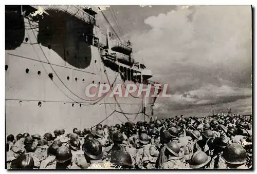 Moderne Karte Militaria De Sienne a Belfort 8 Aout 1944 Dans le golfe de Tarente les troupes francaises s&#39e