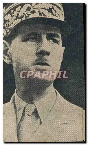 Cartes postales moderne Militaria General de Gaulle President du Comite Francais de la Liberation Nationale