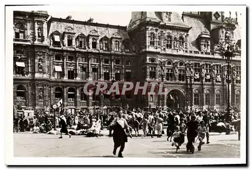 Moderne Karte Militaria Paris Bataille a l&#39Hotel de Ville Liberation de Paris