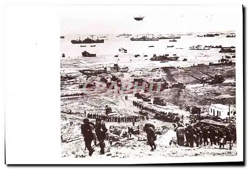 Cartes postales moderne Militaria Debarquement allie et la bataille de Normandie Arromanches Juin 1944 Les troupes de re