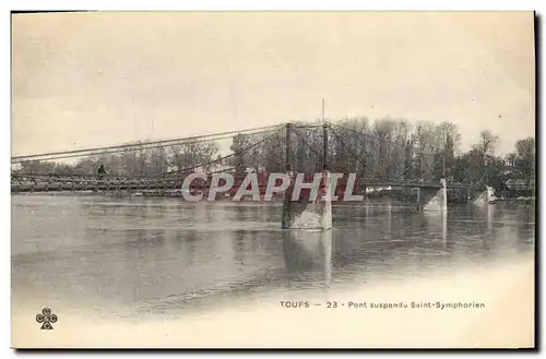 Cartes postales Pont suspendu Saint Symphorien Tours