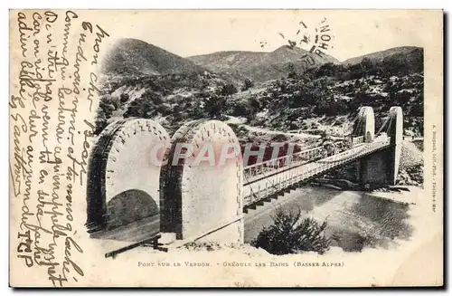 Cartes postales Pont sur le Verdon Greoulx les Bains