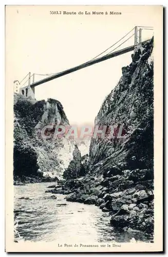 Cartes postales Pont de Ponsonnas sur le Drac Route de la Mure a Lens