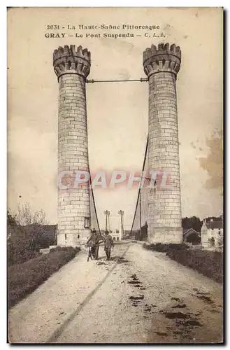 Cartes postales Pont suspendu Gray