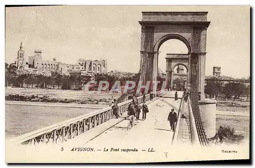 Cartes postales Pont suspendu Avignon
