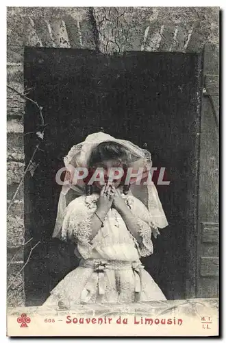 Cartes postales Folklore Limousin Enfant