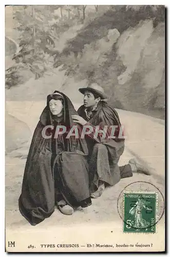 Cartes postales Folklore Types Creusois