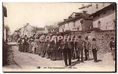 Cartes postales Folklore Limousin Une noce Violon Mariage