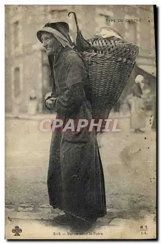 Cartes postales Folklore Type du Centre Venue pour la foire Limousin Centre TOP