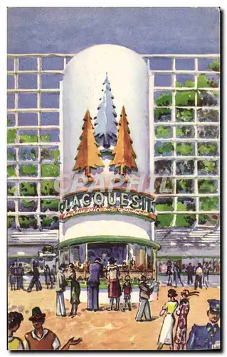 Ansichtskarte AK Publicite Paris Exposition 1937 Porte de l&#39alimentation Champ de Mars Clacquesin Aperitif