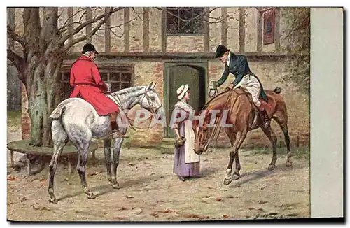 Cartes postales Fantaisie Illustrateur Chevaux Hippisme