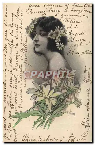 Cartes postales Fantaisie Illustrateur Femme