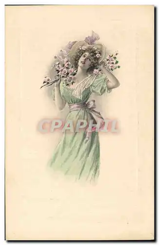 Cartes postales Fantaisie Illustrateur Femme