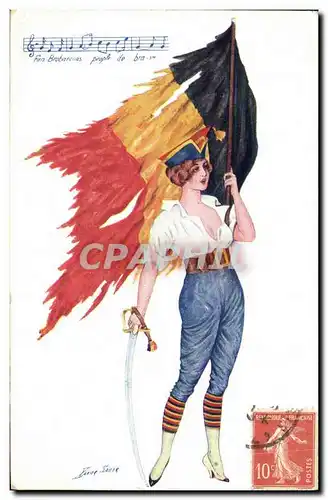 Cartes postales Fantaisie Illustrateur Femme Belgique