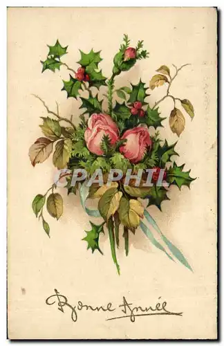 Cartes postales Fantaisie Fleurs