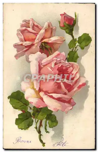 Cartes postales Fantaisie Fleurs