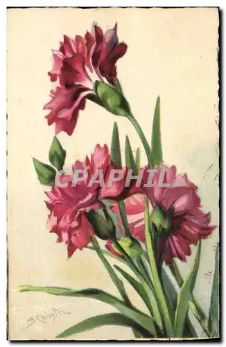 Cartes postales Fantaisie Fleurs