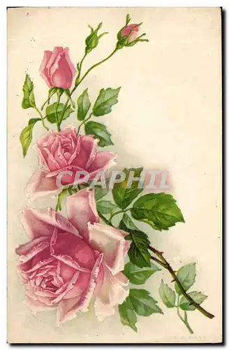 Cartes postales Fantaisie Fleurs