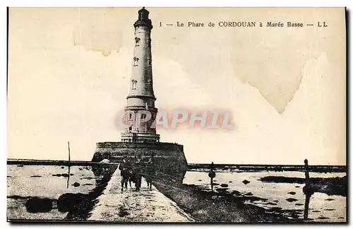 Cartes postales Phare de Cordouan a maree basse