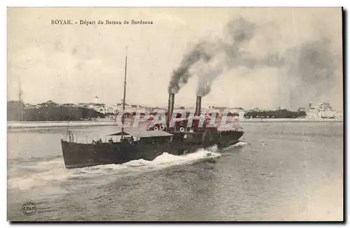 Cartes postales Phare Royan Depart du bateau de Bordeaux