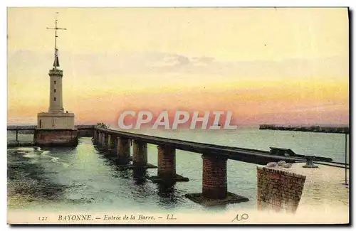 Cartes postales Phare Bayonne Entree de la Barre