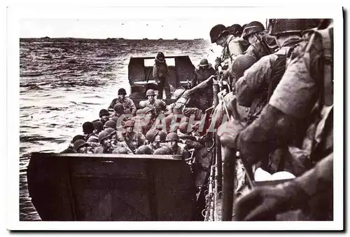 Cartes postales moderne Militaria Le debarquement allie et la bataille de Normandie 6 juin 1944 Les troupes d&#39assaut