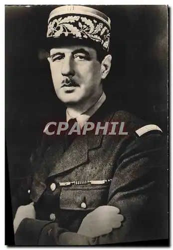 Cartes postales moderne Militaria General de Gaulle