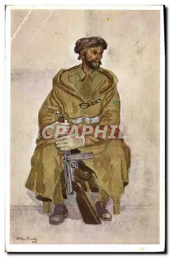Cartes postales moderne Militaria Goumier marocain Hofer Bach
