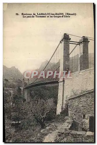 Ansichtskarte AK Pont Environs de Lamalou les Bains Le pont de Tarrassac et les gorges d&#39Herie