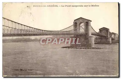 Cartes postales Pont suspendu sur le Rhone