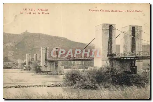 Ansichtskarte AK Pont sur le Rhone Le TEil