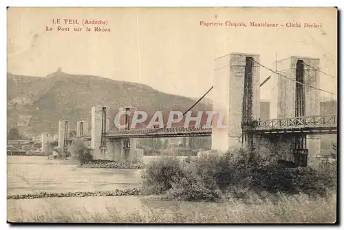 Cartes postales Pont sur le Rhone Le TEil