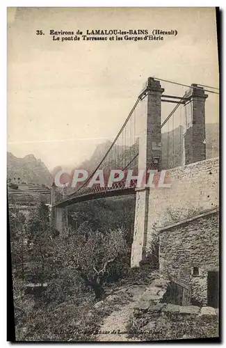 Ansichtskarte AK Pont de Tarrassac et les gorges d&#39Heric Environs de Lamalou les Bains