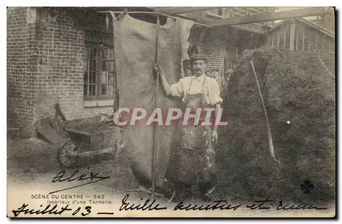 Cartes postales Folklore Scene du Centre Interieur d&#39une tannerie TOP