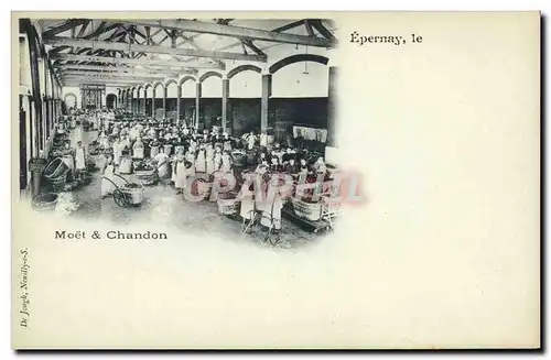 Cartes postales Folklore Vin Vendange Champagne Epernay Moet et Chandon