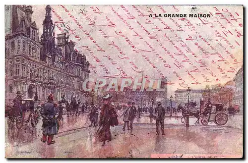 Cartes postales Fantaisie Illustrateur Stein Paris L&#39Hotel de Ville