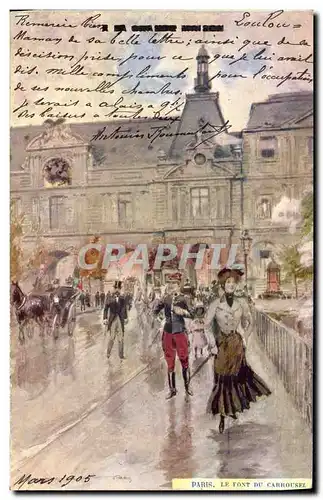 Cartes postales Fantaisie Illustrateur Stein Paris Le Pont du Carrousel