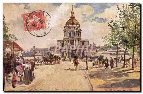 Cartes postales Fantaisie Illustrateur Stein Paris Les Invalides