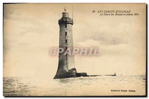 Ansichtskarte AK Phare des barges en pleine mer Les Sables d&#39Olonne